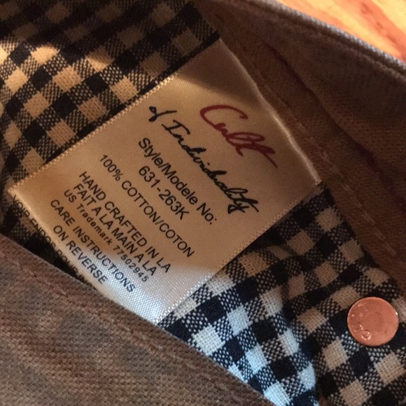 Cult of Individual Mens jeans. 30 x 34. Brown - Picture 4 of 7